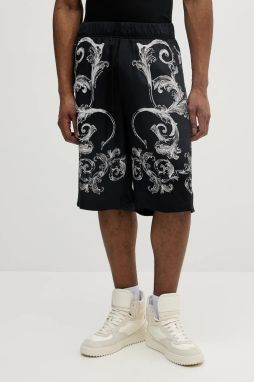 Šortky Versace Jeans Couture čierna farba, 78GAD10B NS626