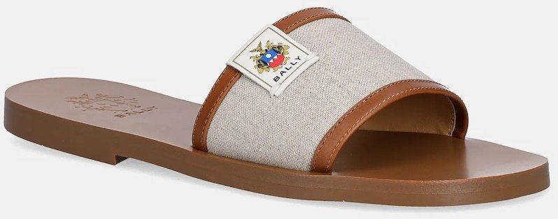 Šľapky Bally hnedá farba, WF0040