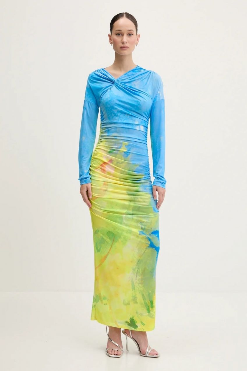 Šaty MSGM maxi, priliehavé, 3842MDA47.257361