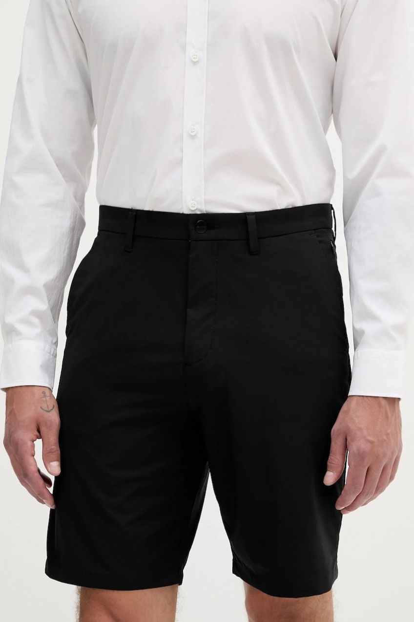 Šortky Calvin Klein čierna farba, LV04LB613G