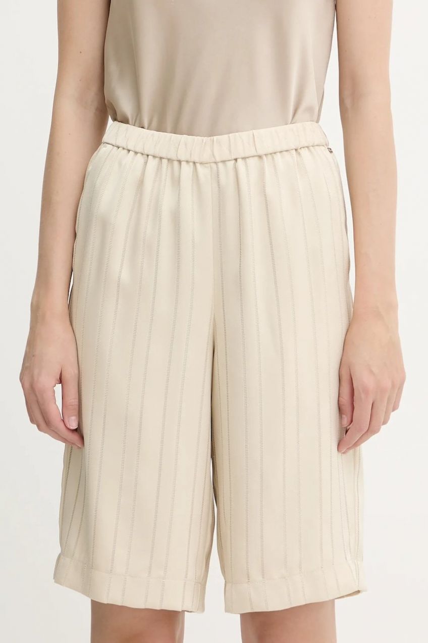 Šortky Armani Exchange béžová farba, vysoký pás, XW000483 AF12744
