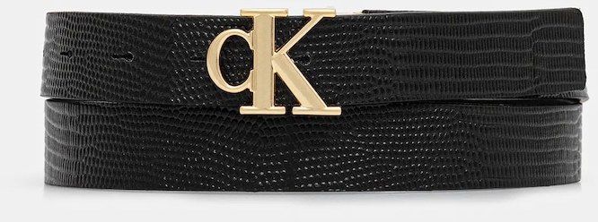 Obojstranný opasok Calvin Klein čierna farba, LV04F7040G