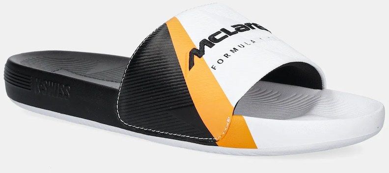 Šľapky K-Swiss SLIDE SNDL X MCLAREN biela farba, 04422.196.M
