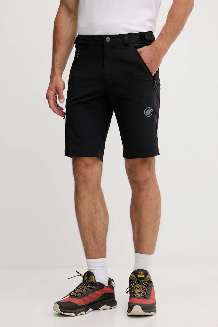 Turistické šortky Mammut Runbold IV čierna farba, 1023-01190