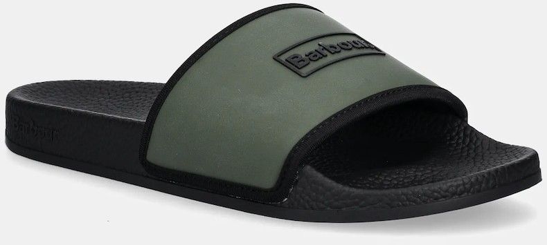 Šľapky Barbour Cresswell zelená farba, MBS0020GN51