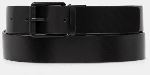 Kožený opasok Karl Lagerfeld Jeans čierna farba, A3M33126