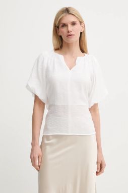 Blúzka Bruuns Bazaar biela farba, jednofarebná, BBW4566