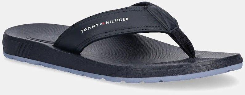 Šľapky Tommy Hilfiger MOLDED COMFORT TH BEACH SANDAL tmavomodrá farba, FM0FM05508