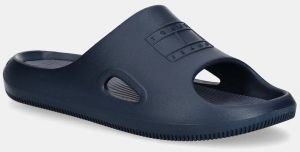 Šľapky Tommy Jeans TJM SPORTY POOL SLIDE tmavomodrá farba, EM0EM01582