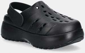 Šľapky adidas Adilette Clog Platform čierna farba, na platforme, JP9577