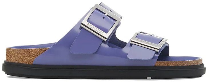 Kožené šľapky Birkenstock Arizona Droplet Buckle fialová farba, 1029400