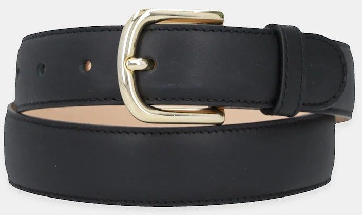Kožený opasok A.P.C. ceinture rose čierna farba, PXBHZ.F65215