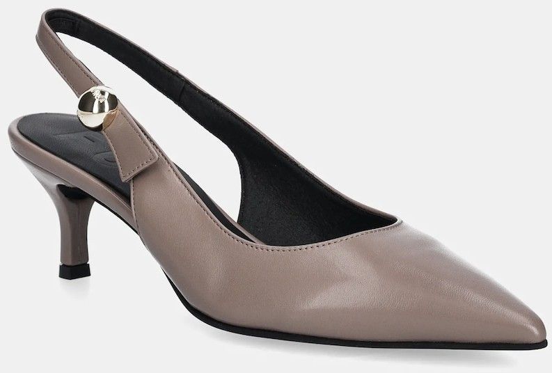 Kožené lodičky Furla Sfera Slingback hnedá farba, YJ07SFE X30000 MA200