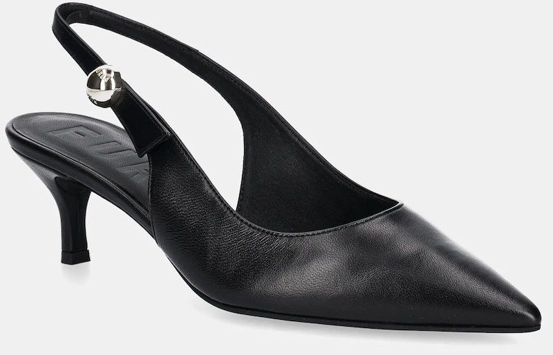 Kožené lodičky Furla Sfera Slingback čierna farba, YJ07SFE X30000 O6000