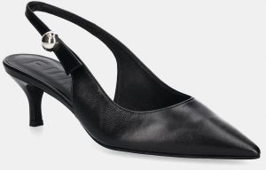 Kožené lodičky Furla Sfera Slingback čierna farba, YJ07SFE X30000 O6000