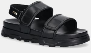 Kožené sandále Furla Sporty Chic Sandal čierna farba, na platforme, YJ52SPC Y62000 O6000