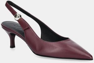 Kožené lodičky Furla Sfera Slingback fialová farba, YJ07SFE X30000 26700