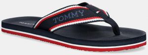 Šľapky Tommy Hilfiger COMFORT TH BEACH SANDAL tmavomodrá farba, FM0FM05510