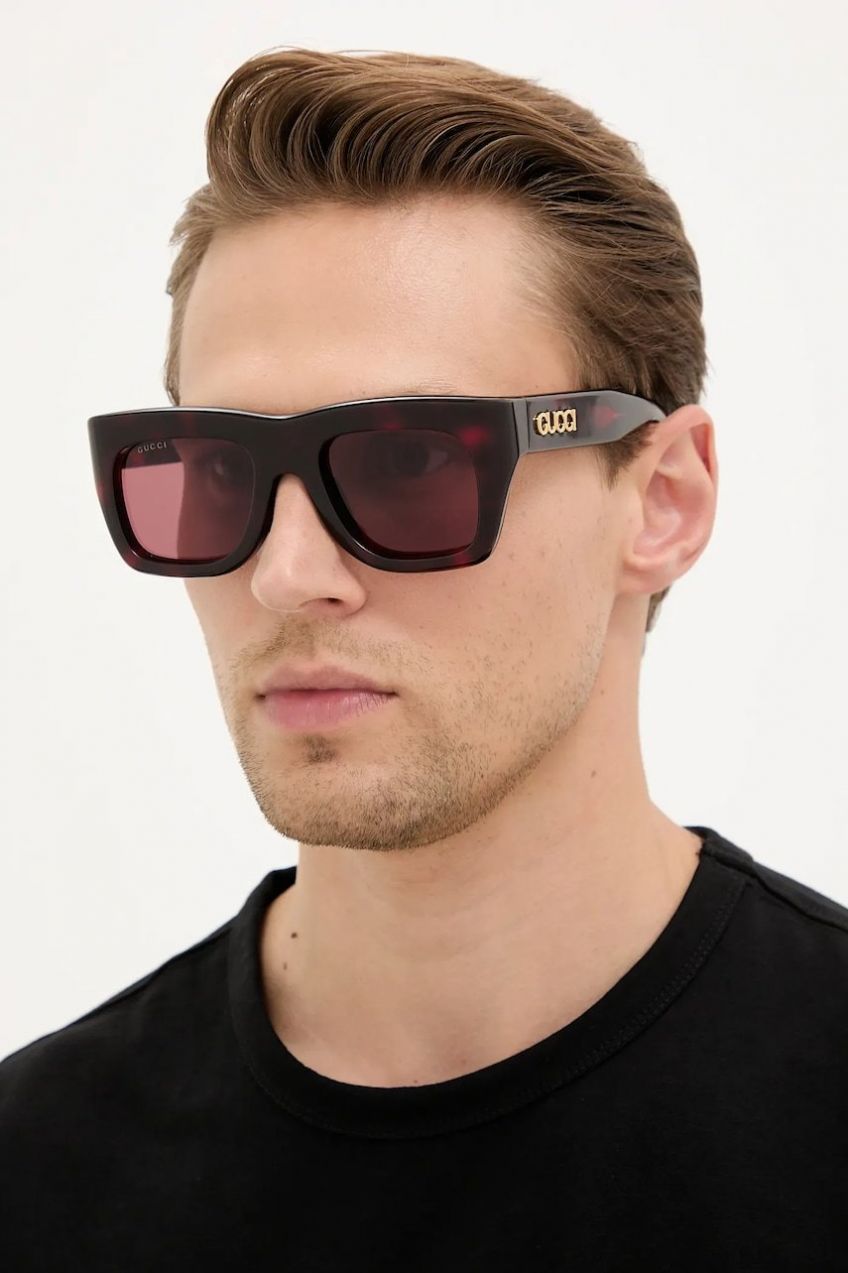 Slnečné okuliare Gucci bordová farba, GG1811S,