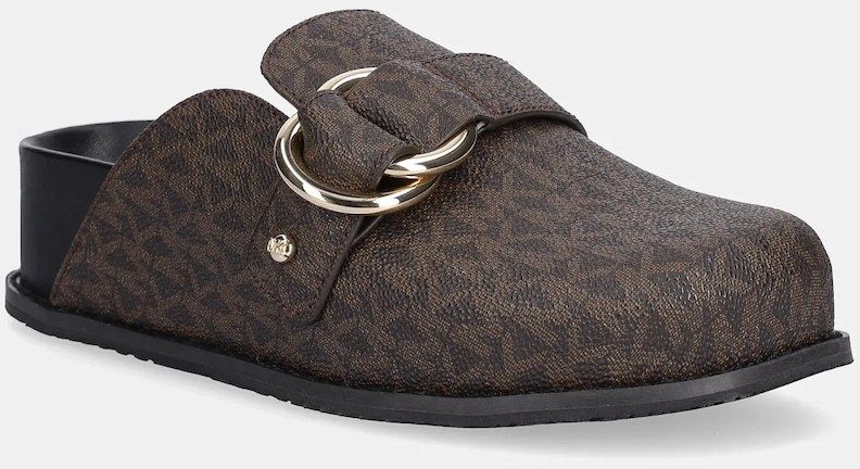 Šľapky MICHAEL Michael Kors Jaden hnedá farba, 40T5JDFP1B.007