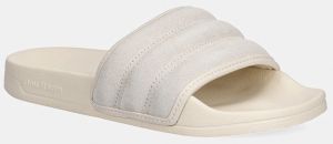Semišové šľapky adidas Adilette Noshower béžová farba, JP5191