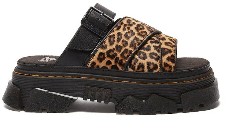Šľapky Dr. Martens Mattison čierna farba, na platforme, DM41110200