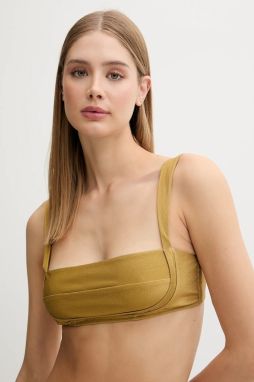 Plavková podprsenka La Mania VALENTINA zlatá farba, mäkké košíky, VALENTINA