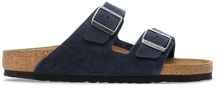 Semišové šľapky Birkenstock Arizona tmavomodrá farba, 1030895