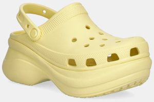 Šľapky Crocs Classic Bae Clog žltá farba, na platforme, 206302