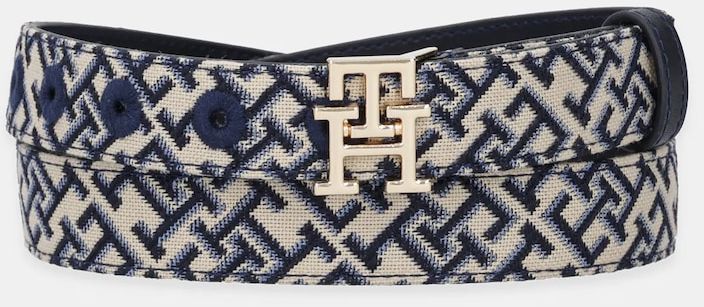 Opasok Tommy Hilfiger tmavomodrá farba, AW0AW17497