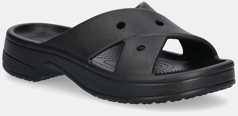 Šľapky Crocs Ci Womens Cross Strap čierna farba, 210840