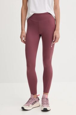 Legíny adidas TERREX Multi červená farba, jednofarebné, JE9423