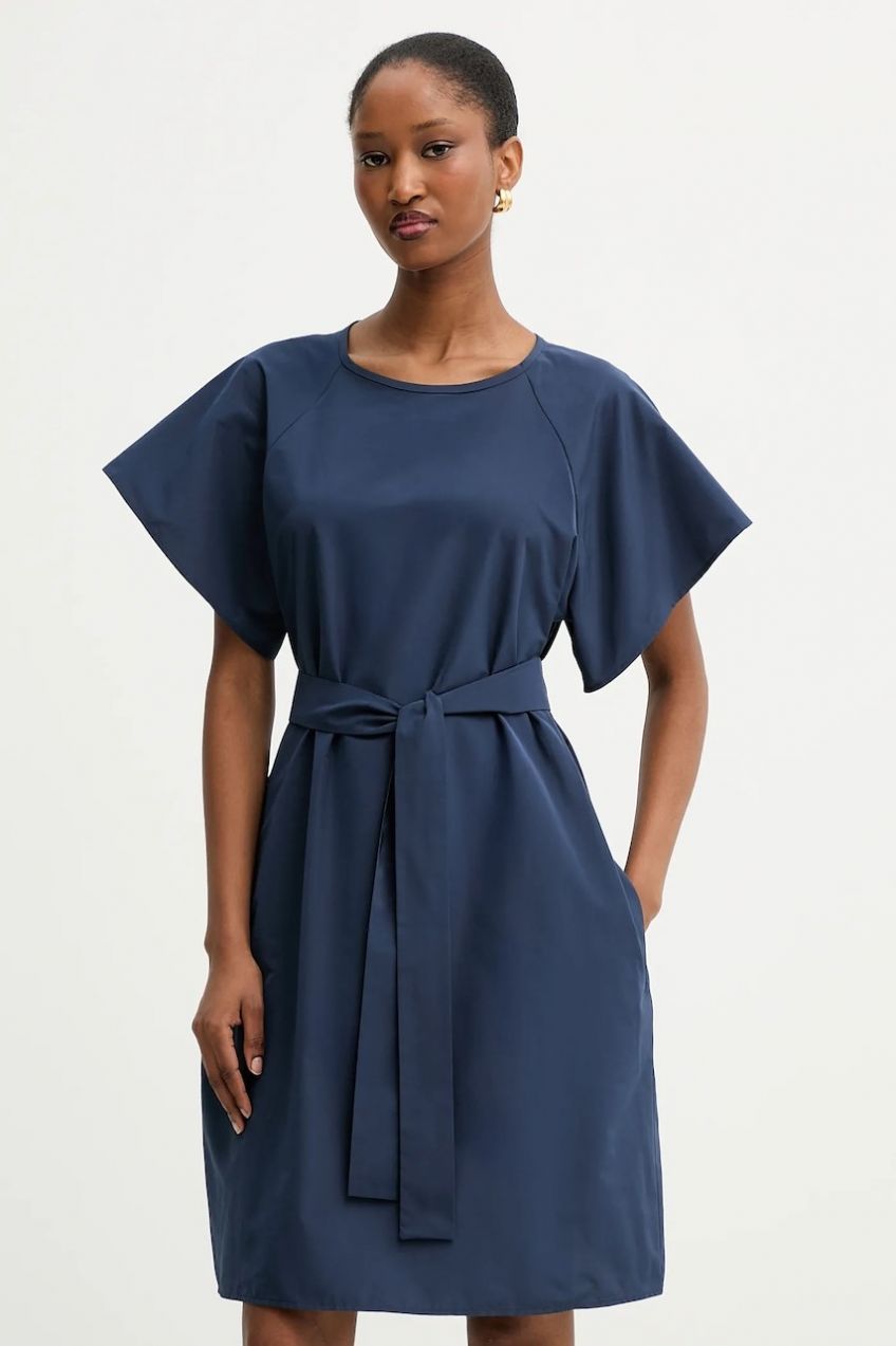 Šaty Weekend Max Mara DENIS tmavomodrá farba, mini, rovný strih, 2525226041600