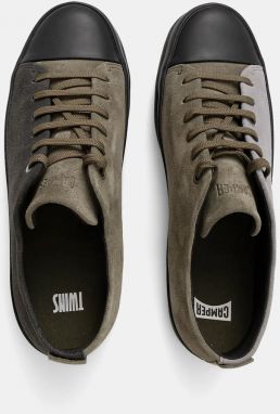 Semišové tenisky Camper TWS zelená farba, K100550-027