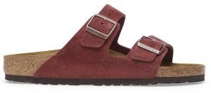 Semišové šľapky Birkenstock Arizona červená farba, 1028353