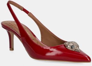 Kožené lodičky Kurt Geiger London Belgravia Sling Back bordová farba, 9786950319