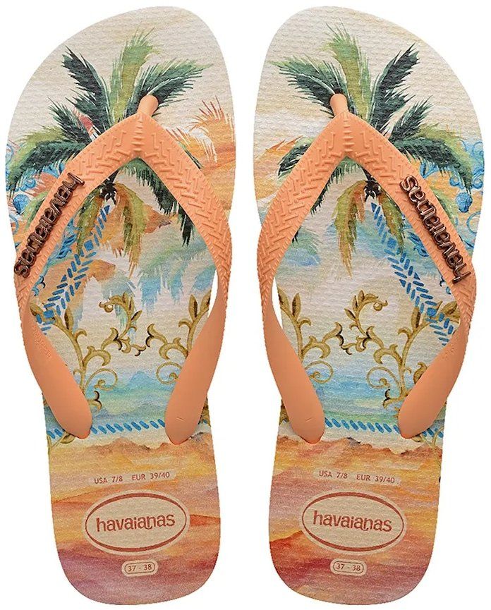 Šľapky Havaianas HAV. TOP TROPICALIA VIBES oranžová farba, 4149722.0027