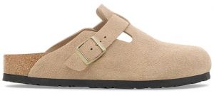 Semišové šľapky Birkenstock Boston béžová farba, 1030883