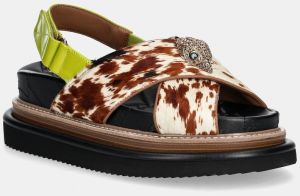 Sandále Kurt Geiger London Orson Cross Strap Sandal čierna farba, na platforme, 9992239189