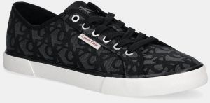 Tenisky Calvin Klein Jeans ESS VULC LOW MG CV MONO čierna farba, YM0YM01368
