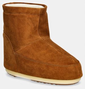 Semišové snehule Moon Boot Icon Low Nolace Suede hnedá farba, 80D1409400-M008