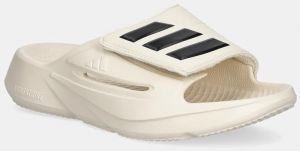 Šľapky adidas Lightblaze Slide béžová farba, na platforme, JS3586