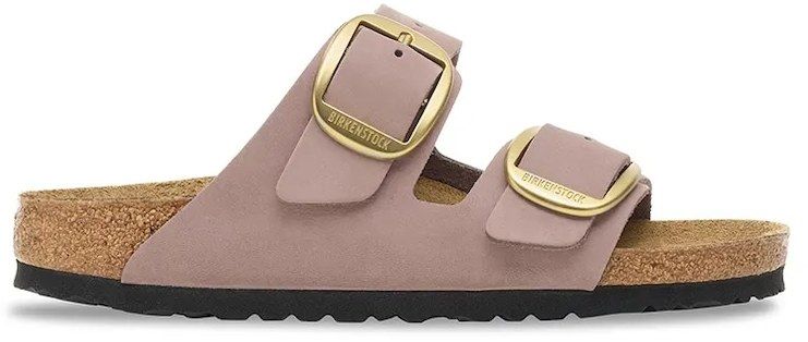 Nubukové šľapky Birkenstock Arizona Big Buckle fialová farba, 1030528
