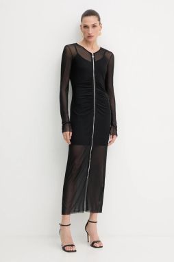 Šaty Patrizia Pepe čierna farba, maxi, priliehavé, 8A1502 J329