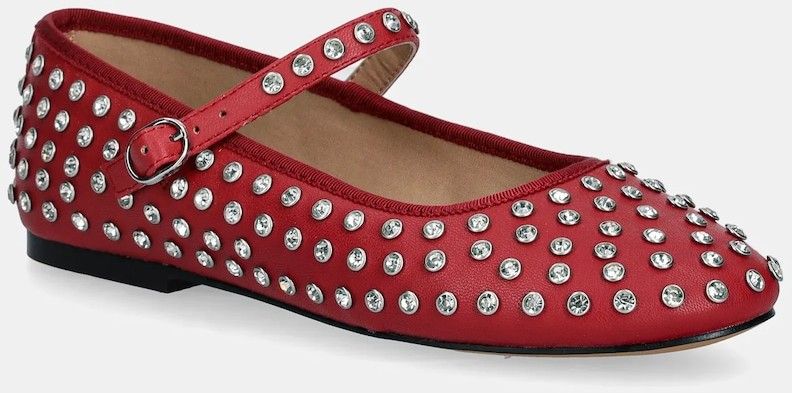 Baleríny Steve Madden Vinetta-R červená farba, 11003147