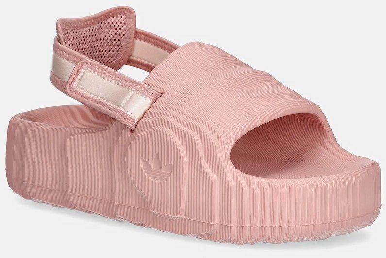 Šľapky adidas Originals Adilette 22 XLG ružová farba, na platforme, JQ3275