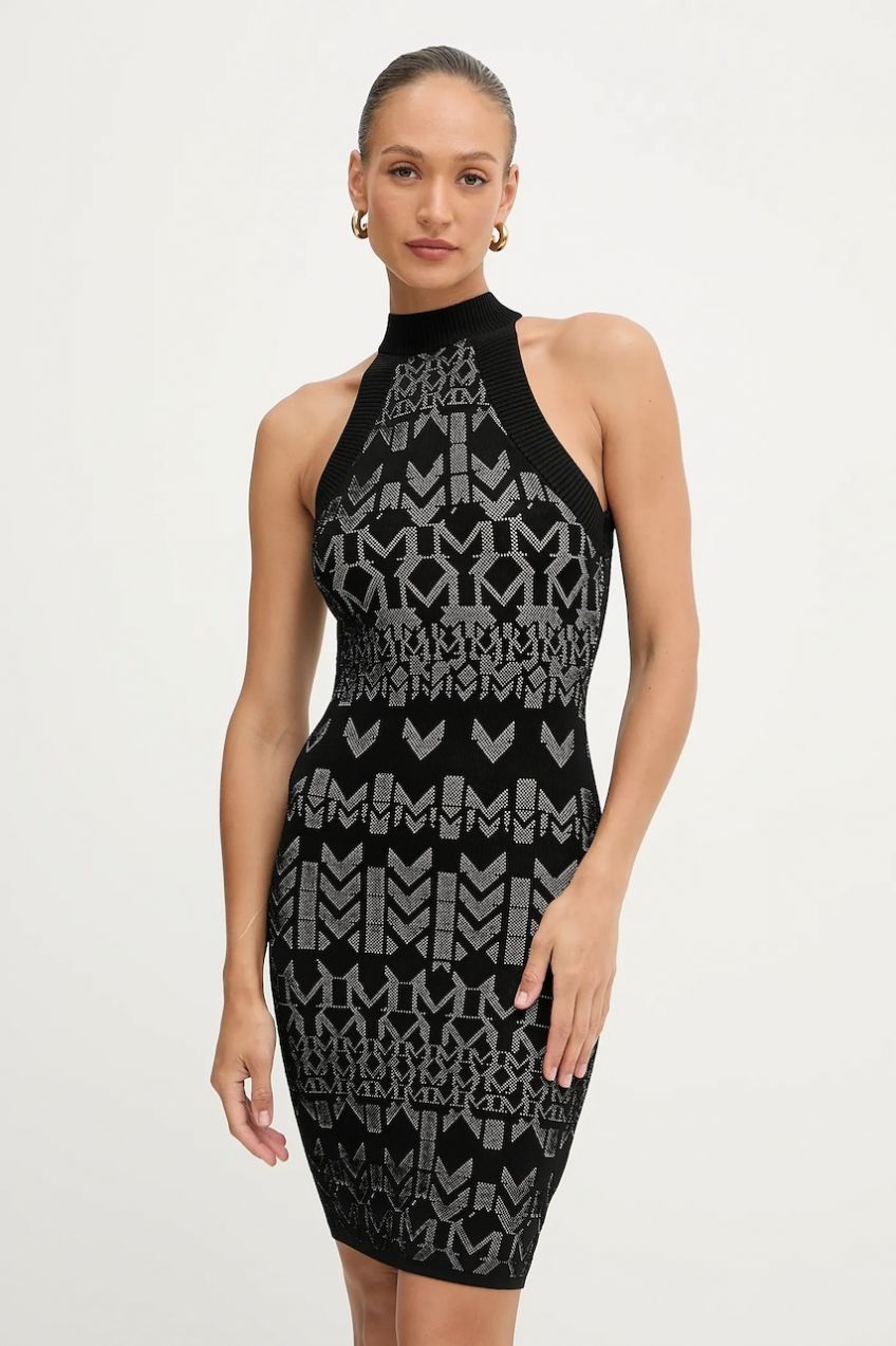 Šaty Marciano Guess BILLIE čierna farba, mini, priliehavé, 5YGK19 5877Z