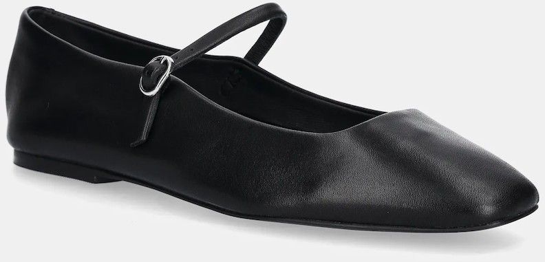 Kožené balerínky Steve Madden Maple čierna farba, 11003872
