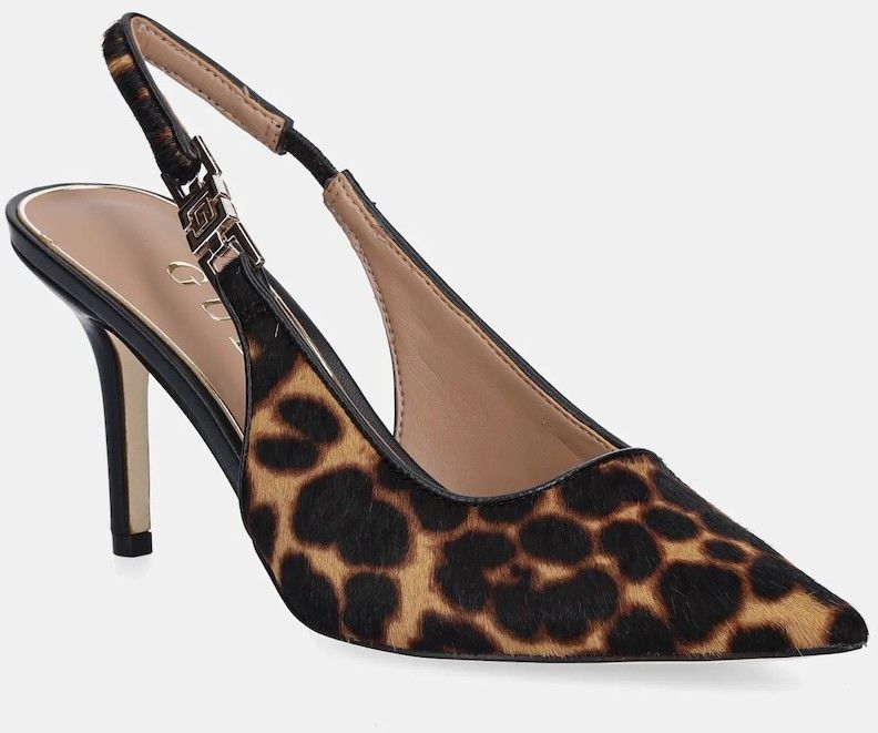 Lodičky Guess NASSHALY hnedá farba, FLTNSH LEP05