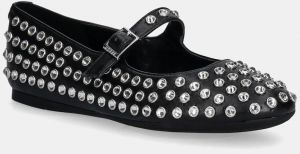 Baleríny Guess KALIDAL čierna farba, FLTKDL ELE02